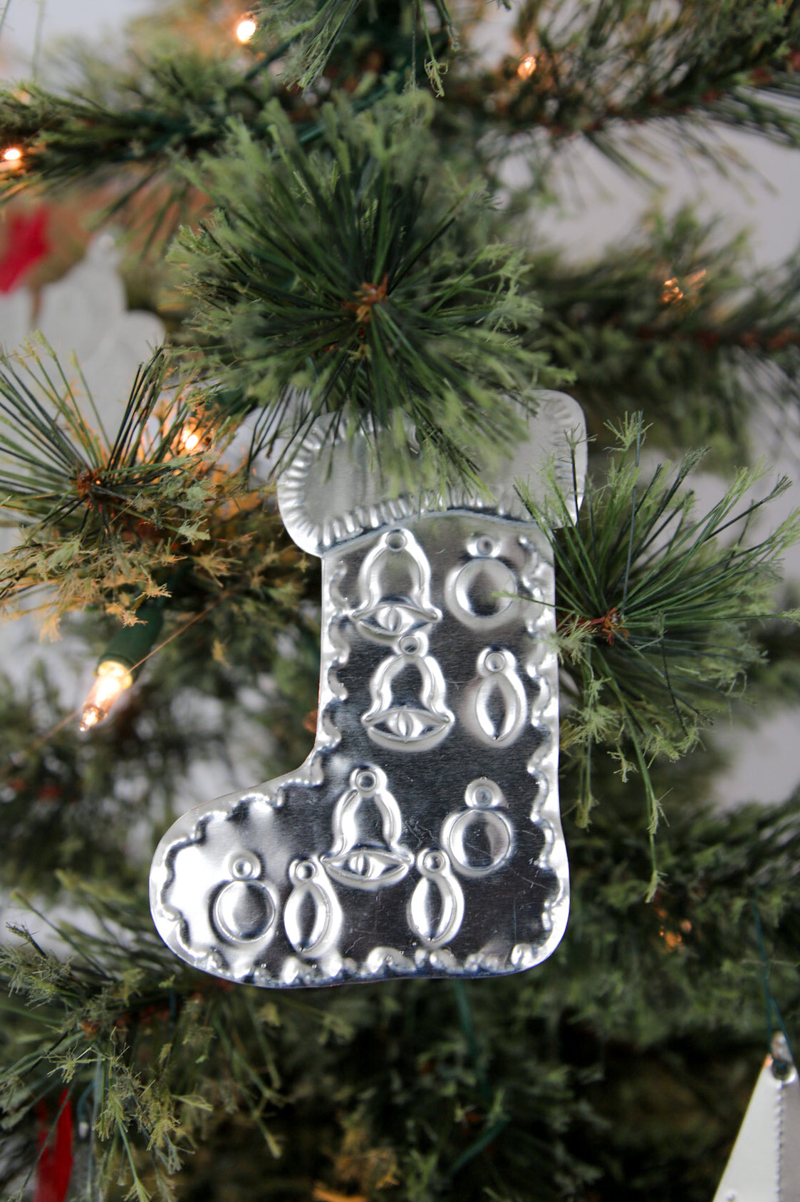 Tin Ornament - Stocking