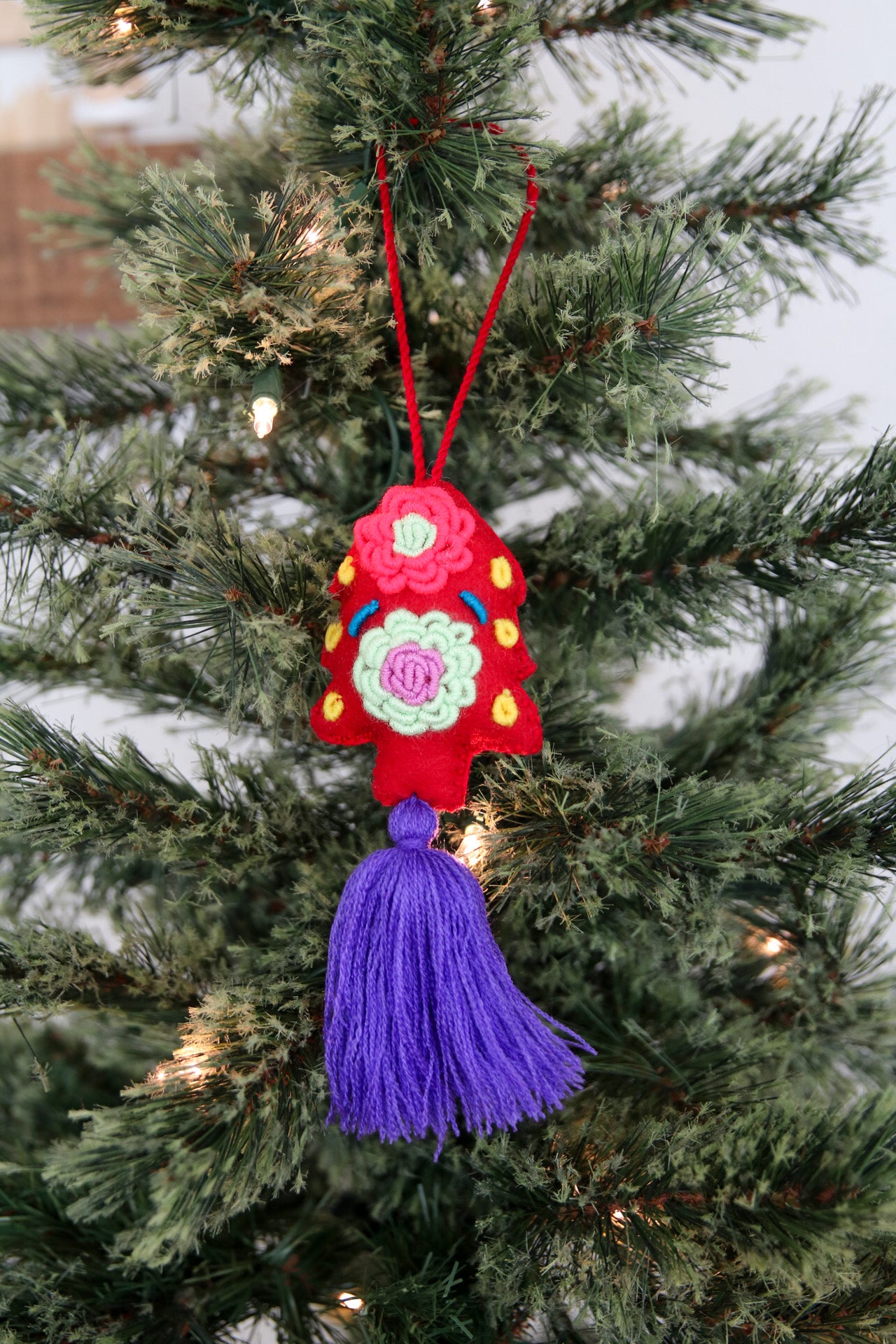 Red Christmas Tree Ornament