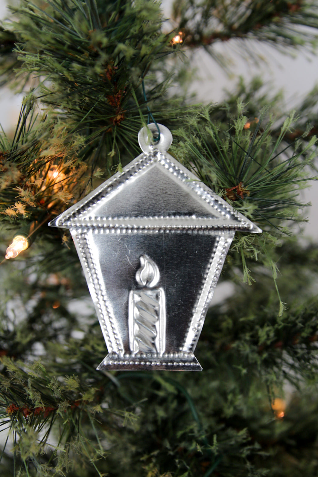 Tin Ornament - Candle Lantern