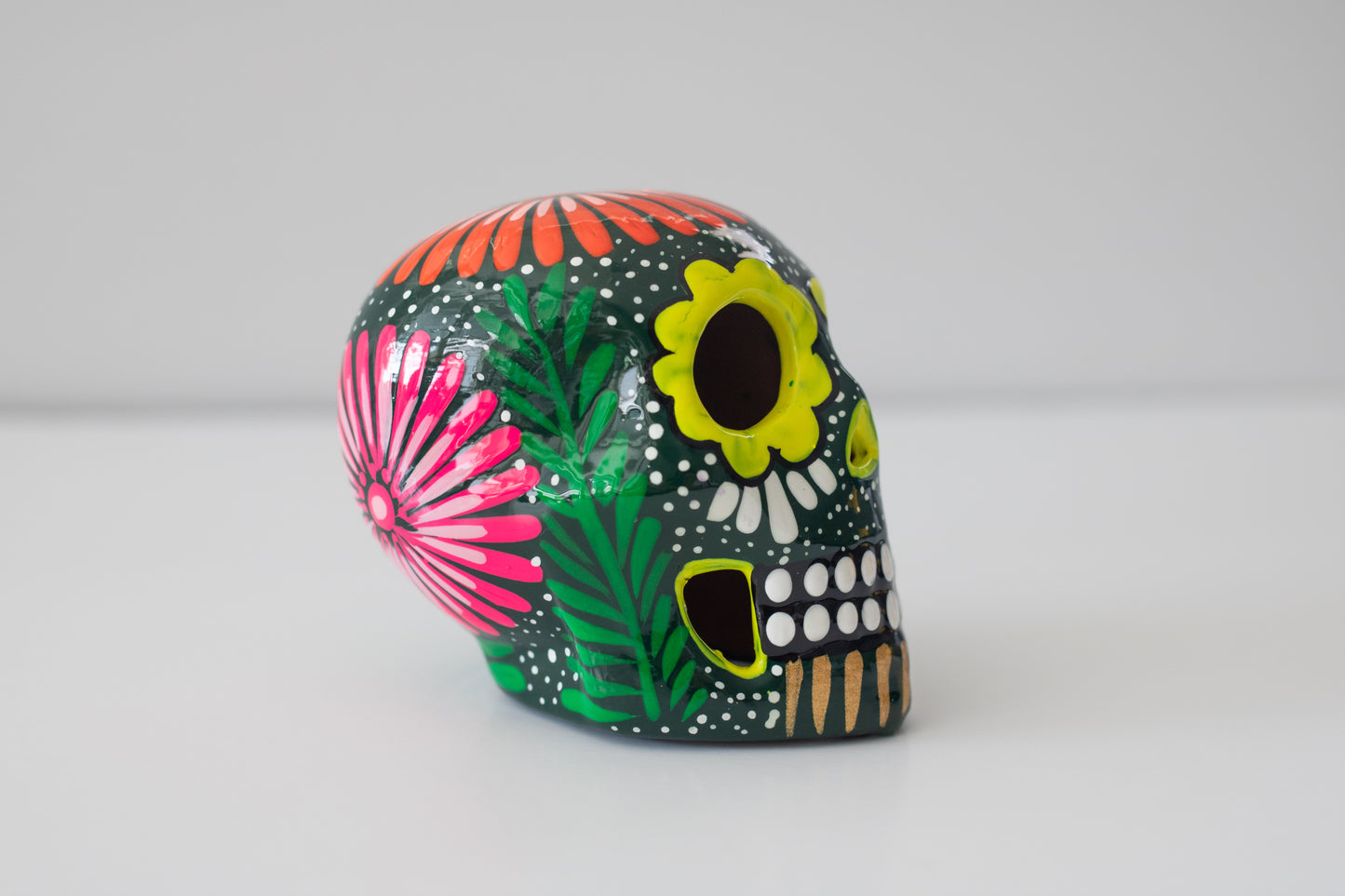 Large Calavera - Olive
