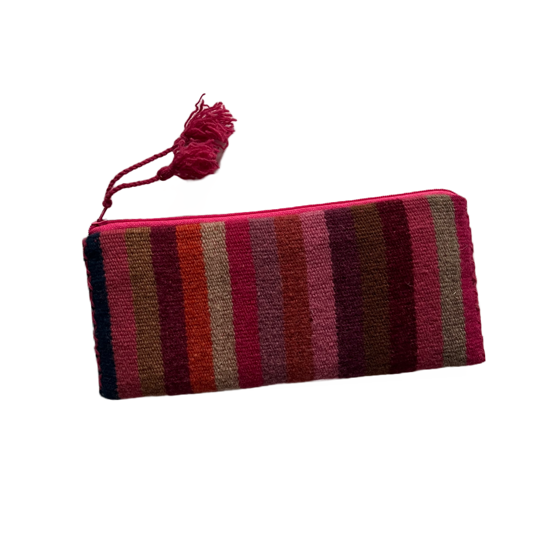 Small Wool Zipper Wallet