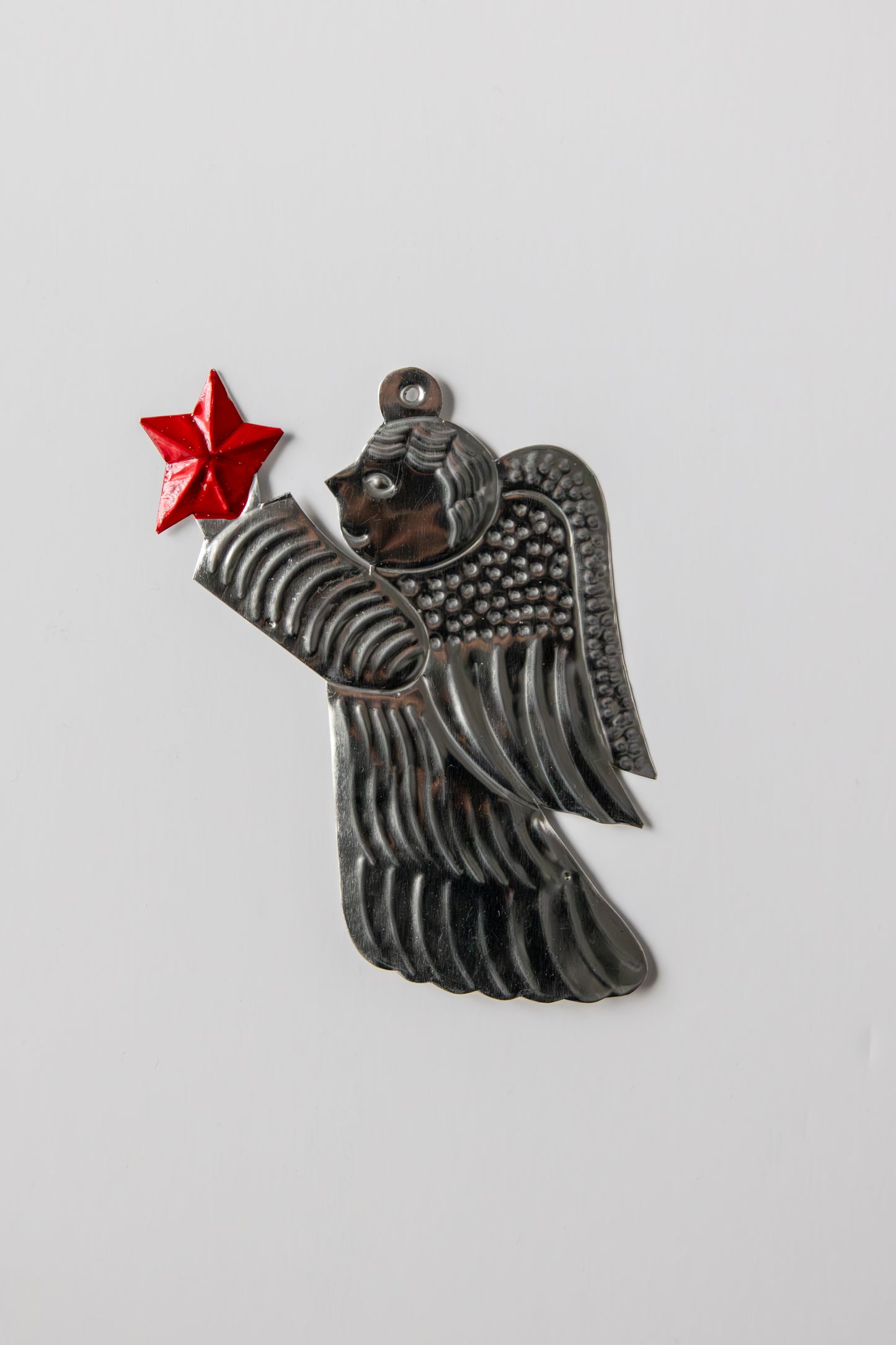 Tin Ornament - Star Angel