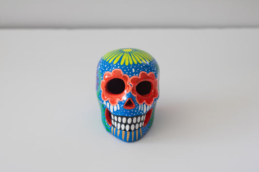 Large Calavera - Blue