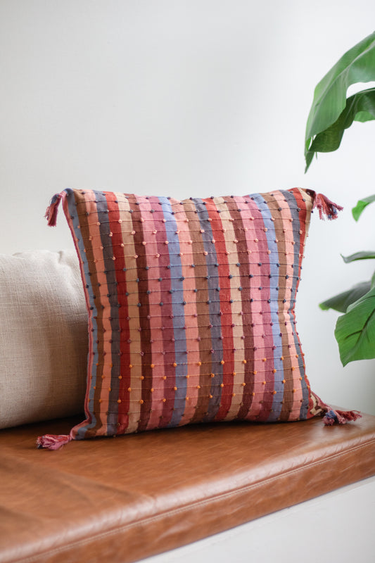 Striped Knot Pillow Case